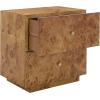 SAFAVIEH Home Collection – Tahan 2-Drawer Nightstand Table, Natural Modern Bedside Storage, Fully Assembled (NST6608A)(Natural)