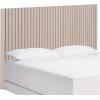 SAFAVIEH Home Collection – Telsi Bleached White Mounted Wood Headboard, King Size, Modern Vertical Slat Design, Easy Wall-Mount Bedroom Accent (HBD9600B-K)(Bleached White)