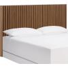 SAFAVIEH Home Collection – Telsi Bleached White Mounted Wood Headboard, King Size, Modern Vertical Slat Design, Easy Wall-Mount Bedroom Accent (HBD9600B-K)(Oak)