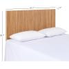 SAFAVIEH Home Collection – Telsi Bleached White Mounted Wood Headboard, King Size, Modern Vertical Slat Design, Easy Wall-Mount Bedroom Accent (HBD9600B-K)(Oak)