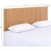 SAFAVIEH Home Collection – Telsi Bleached White Mounted Wood Headboard, King Size, Modern Vertical Slat Design, Easy Wall-Mount Bedroom Accent (HBD9600B-K)(Oak)