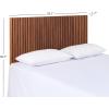 SAFAVIEH Home Collection – Telsi Bleached White Mounted Wood Headboard, King Size, Modern Vertical Slat Design, Easy Wall-Mount Bedroom Accent (HBD9600B-K)(Walnut)