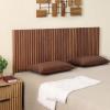 SAFAVIEH Home Collection – Telsi Bleached White Mounted Wood Headboard, King Size, Modern Vertical Slat Design, Easy Wall-Mount Bedroom Accent (HBD9600B-K)(Walnut)