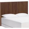SAFAVIEH Home Collection – Telsi Bleached White Mounted Wood Headboard, King Size, Modern Vertical Slat Design, Easy Wall-Mount Bedroom Accent (HBD9600B-K)(Walnut)