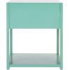 SAFAVIEH Home Collection – Yudi Turquoise Nightstand with Drawer & Shelf, Contemporary Accent Storage Table, Fully Assembled (NST9201C)(Turquoise)