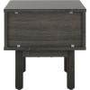 SAFAVIEH Home Collection Aino Oak 1-Drawer Nightstand(Distressed Black/Natural)