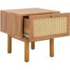 SAFAVIEH Home Collection Aino Oak 1-Drawer Nightstand(Oak/Natural)