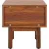 SAFAVIEH Home Collection Aino Oak 1-Drawer Nightstand(Walnut/Natural)