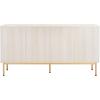 SAFAVIEH Home Collection Axelle Bleached White/Gold 6-Drawer Dresser