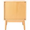 SAFAVIEH Home Collection Baisley Black 2-Drawer Rattan Nightstand(Natural)
