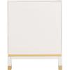 SAFAVIEH Home Collection Baskin White 3-Drawer Accent Table (Fully Assembled)