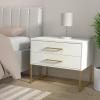 SAFAVIEH Home Collection Estelle Nightstand, 0, Oak(White)