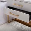 SAFAVIEH Home Collection Estelle Nightstand, 0, Oak(White)