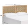 SAFAVIEH Home Collection Halvor Rattan Queen Size Headboard Light Brown Frame & Natural Brown(Light Natural)