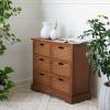 SAFAVIEH Home Collection Landers Honey Brown 6-Drawer Storage Unit (Fully Assembled)