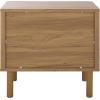 SAFAVIEH Home Collection Prinpop Oak Brown 1-Drawer 1-Shelf Nightstand(Oak)