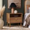 SAFAVIEH Home Collection Prinpop Oak Brown 1-Drawer 1-Shelf Nightstand(Oak)