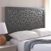 SAFAVIEH Home Collection Remedy Boho Grey Walnut Full Size Headboard(Grey Walnut)
