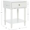 SAFAVIEH Home Collection Siobhan Vanilla Solid Wood 1-Drawer Nightstand Accent Table(Off White)