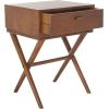 SAFAVIEH Home Collection Sixtine Natural 1-Drawer Nightstand