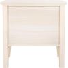 SAFAVIEH Home Collection Sondra Distressed Black/Gold 2-Drawer Nightstand(Bleached White/Gold)