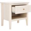 SAFAVIEH Home Collection Sondra Distressed Black/Gold 2-Drawer Nightstand(Bleached White/Gold)