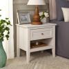 SAFAVIEH Home Collection Sondra Distressed Black/Gold 2-Drawer Nightstand(Bleached White/Gold)