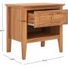SAFAVIEH Home Collection Sondra Distressed Black/Gold 2-Drawer Nightstand(Oak/Gold)