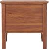 SAFAVIEH Home Collection Sondra Distressed Black/Gold 2-Drawer Nightstand(Walnut/Gold)