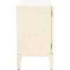 SAFAVIEH Home Collection Sula Antique White 2-Door 2-Shelf Storage Living Room Bedroom Chest (Fully Assembled)