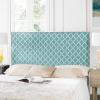 SAFAVIEH Home Collection Sydney Blue/White Queen Size Headboard(Blue/White)