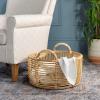 SAFAVIEH Home Collection Tyra Natural Rattan Basket (Fully Assembled)