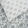 SAFAVIEH Home Floral Reversible Comforter Set – 3 Piece, Queen/Full, 100% Cotton, 144TC, Blue Mist & Sage Green – Includes 1 Duvet Cover & 2 Shams (CMT2000A-Q)(Blue Mist/Sage Green)