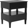 SAFAVIEH Jenson Night Stand, 0, Black(Black)