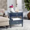 SAFAVIEH Jenson Night Stand, 0, Black(Navy)