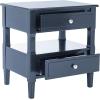 SAFAVIEH Jenson Night Stand, 0, Black(Navy)