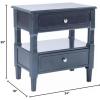 SAFAVIEH Jenson Night Stand, 0, Black(Navy)