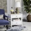 SAFAVIEH Jenson Night Stand, 0, Black(White)