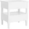 SAFAVIEH Jenson Night Stand, 0, Black(White)