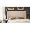 SAFAVIEH Mercer Collection Damon Sky Blue Winged Headboard, Full(Oyster)