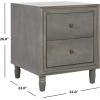 Safavieh American Homes Collection Blaise Steel Teal Accent Table(Ash Grey)