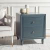 Safavieh American Homes Collection Blaise Steel Teal Accent Table(Dark Teal)