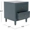Safavieh American Homes Collection Blaise Steel Teal Accent Table(Dark Teal)