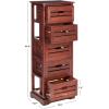 Safavieh American Homes Collection Sarina Cherry 5-Drawer Cabinet(Dark Cherry)