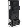 Safavieh American Homes Collection Sarina Cherry 5-Drawer Cabinet(Distressed Black)