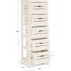 Safavieh American Homes Collection Sarina Cherry 5-Drawer Cabinet(Distressed Cream)