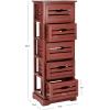 Safavieh American Homes Collection Sarina Cherry 5-Drawer Cabinet(Red)