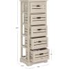 Safavieh American Homes Collection Sarina Cherry 5-Drawer Cabinet(Vintage Grey)