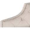 Safavieh Arebelle Taupe Linen Upholstered Tufted Headboard – Silver Nailhead (Queen)(Taupe)