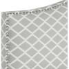 Safavieh Connie Grey/ White Diamond Camelback Headboard – Silver Nailhead (Full)(Grey / White)